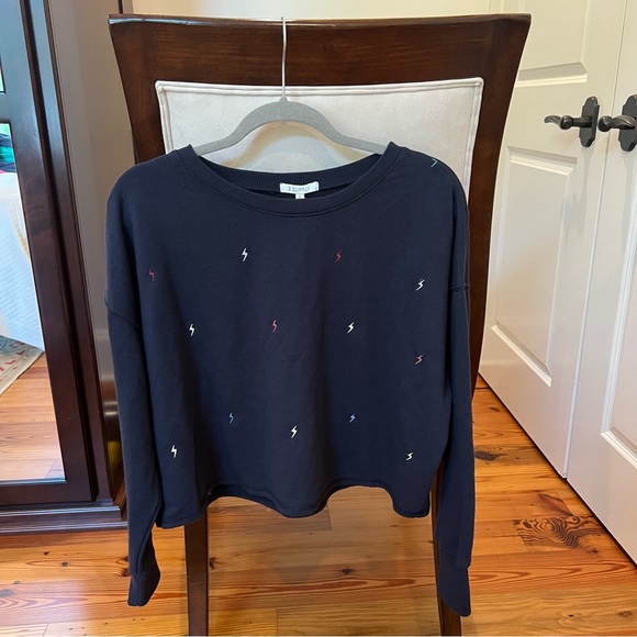 Z Supply Amelia Mini Bolt Pullover (Matching sweatpants also available) - Picture 2 of 8
